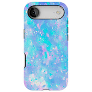 Watercolor Rain Tough Cases For Apple iPhone (17, 16, 15, 14, 13, 12, 11, X, SE, 8, 7/ Air, Plus, Pro, Max, Mini, XR, XS), Print in USA