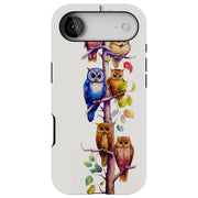 Owls Tree 1 Tough Cases For Apple iPhone (17, 16, 15, 14, 13, 12, 11, X, SE, 8, 7/ Air, Plus, Pro, Max, Mini, XR, XS), Print in USA
