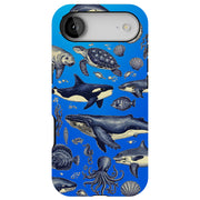 Sea Animals Tough Cases For Apple iPhone (17, 16, 15, 14, 13, 12, 11, X, SE, 8, 7/ Air, Plus, Pro, Max, Mini, XR, XS), Print in USA