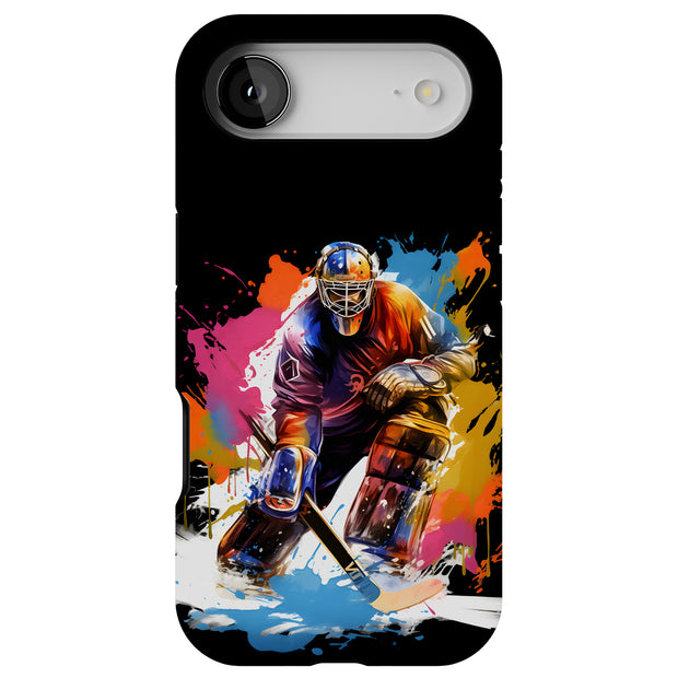 Hockey Grunge Tough Cases For Apple iPhone (17, 16, 15, 14, 13, 12, 11, X, SE, 8, 7/ Air, Plus, Pro, Max, Mini, XR, XS), Print in USA
