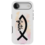 Faith Fish Tough Cases For Apple iPhone (17, 16, 15, 14, 13, 12, 11, X, SE, 8, 7/ Air, Plus, Pro, Max, Mini, XR, XS), Print in USA