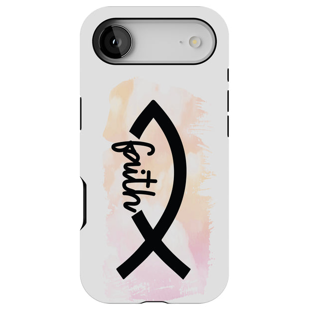 Faith Fish Tough Cases For Apple iPhone (17, 16, 15, 14, 13, 12, 11, X, SE, 8, 7/ Air, Plus, Pro, Max, Mini, XR, XS), Print in USA