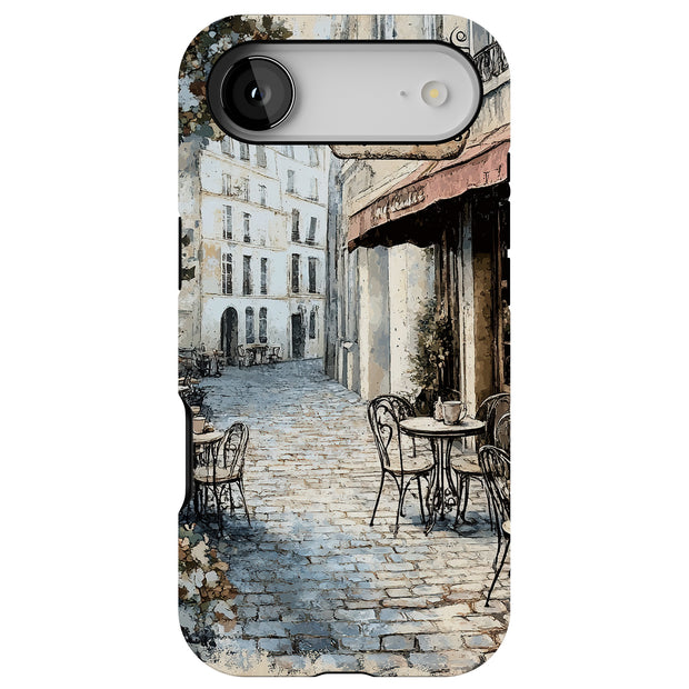 Parisian Café 2 Tough Cases For Apple iPhone (17, 16, 15, 14, 13, 12, 11, X, SE, 8, 7/ Air, Plus, Pro, Max, Mini, XR, XS), Print in USA