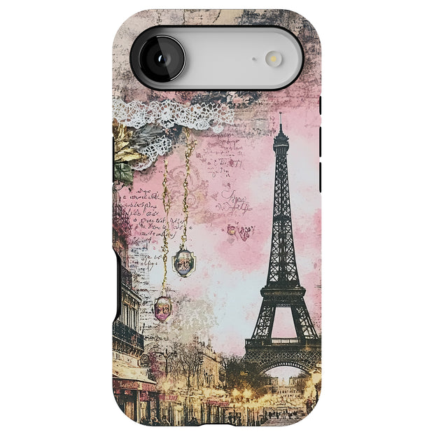 Paris Love 1 Tough Cases For Apple iPhone (17, 16, 15, 14, 13, 12, 11, X, SE, 8, 7/ Air, Plus, Pro, Max, Mini, XR, XS), Print in USA