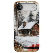 Snow Cabin 1 Tough Cases For Apple iPhone (17, 16, 15, 14, 13, 12, 11, X, SE, 8, 7/ Air, Plus, Pro, Max, Mini, XR, XS), Print in USA