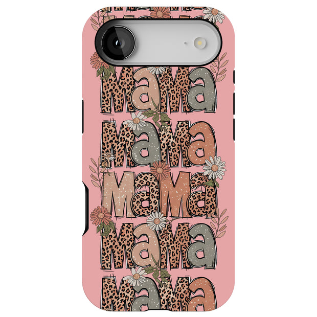 Leopard Mama 2 Tough Cases For Apple iPhone (17, 16, 15, 14, 13, 12, 11, X, SE, 8, 7/ Air, Plus, Pro, Max, Mini, XR, XS), Print in USA