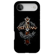 Leopard Cross Tough Cases For Apple iPhone (17, 16, 15, 14, 13, 12, 11, X, SE, 8, 7/ Air, Plus, Pro, Max, Mini, XR, XS), Print in USA