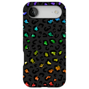 Rainbow Leopard Tough Cases For Apple iPhone (17, 16, 15, 14, 13, 12, 11, X, SE, 8, 7/ Air, Plus, Pro, Max, Mini, XR, XS), Print in USA
