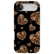 Leopard Hearts Tough Cases For Apple iPhone (17, 16, 15, 14, 13, 12, 11, X, SE, 8, 7/ Air, Plus, Pro, Max, Mini, XR, XS), Print in USA
