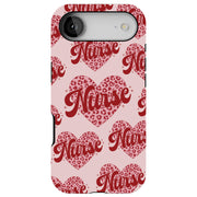 Nurse Leopard Tough Cases For Apple iPhone (17, 16, 15, 14, 13, 12, 11, X, SE, 8, 7/ Air, Plus, Pro, Max, Mini, XR, XS), Print in USA
