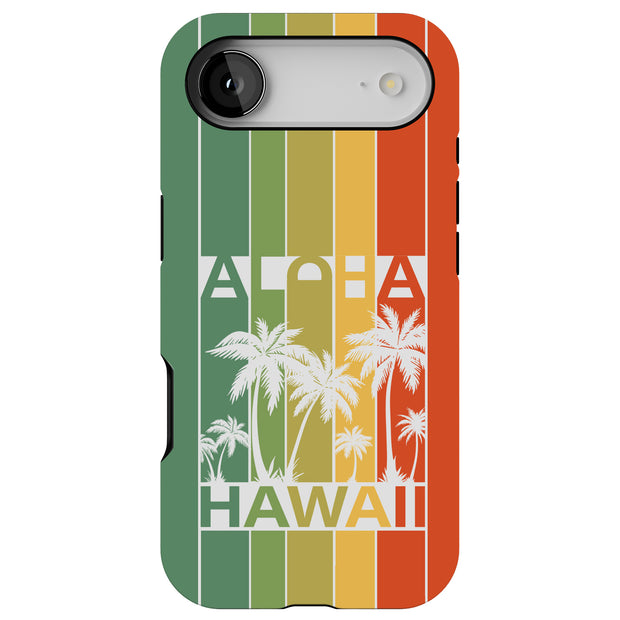 Hawaii Palms Tough Cases For Apple iPhone (17, 16, 15, 14, 13, 12, 11, X, SE, 8, 7/ Air, Plus, Pro, Max, Mini, XR, XS), Print in USA