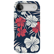 Floral Hawaii 2 Tough Cases For Apple iPhone (17, 16, 15, 14, 13, 12, 11, X, SE, 8, 7/ Air, Plus, Pro, Max, Mini, XR, XS), Print in USA