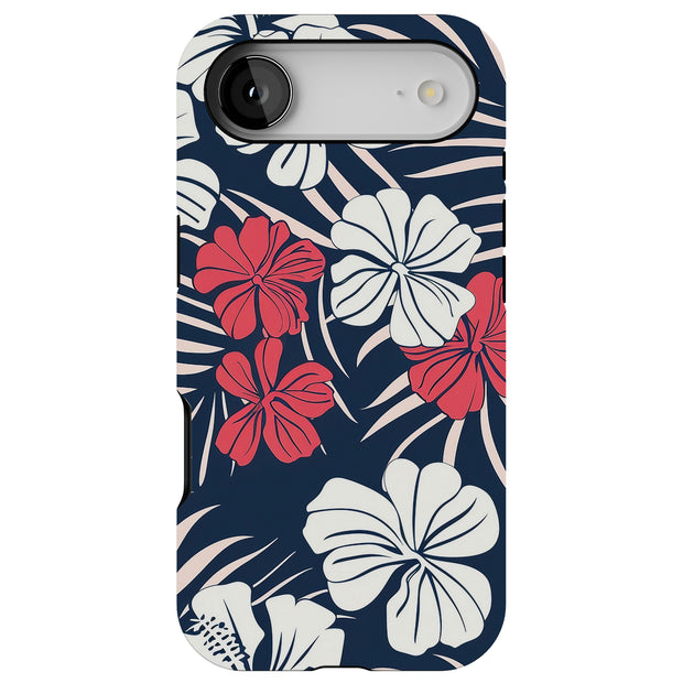 Floral Hawaii 2 Tough Cases For Apple iPhone (17, 16, 15, 14, 13, 12, 11, X, SE, 8, 7/ Air, Plus, Pro, Max, Mini, XR, XS), Print in USA