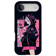 Pink Anime Girl Tough Cases For Apple iPhone (17, 16, 15, 14, 13, 12, 11, X, SE, 8, 7/ Air, Plus, Pro, Max, Mini, XR, XS), Print in USA