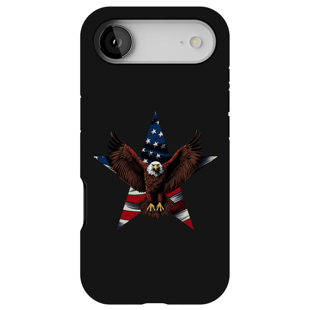 Patriotic Eagle Tough Cases For Apple iPhone (17, 16, 15, 14, 13, 12, 11, X, SE, 8, 7/ Air, Plus, Pro, Max, Mini, XR, XS), Print in USA