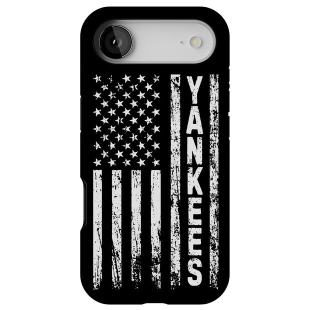 Yankee flag Tough Cases For Apple iPhone (17, 16, 15, 14, 13, 12, 11, X, SE, 8, 7/ Air, Plus, Pro, Max, Mini, XR, XS), Print in USA
