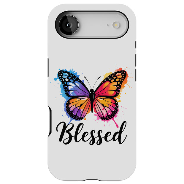 Butterfly Bless Tough Cases For Apple iPhone (17, 16, 15, 14, 13, 12, 11, X, SE, 8, 7/ Air, Plus, Pro, Max, Mini, XR, XS), Print in USA