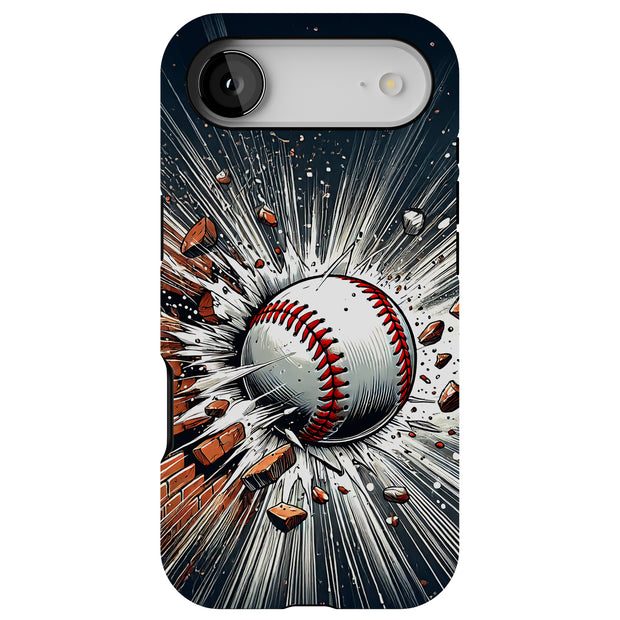 Baseball Smash Tough Cases For Apple iPhone (17, 16, 15, 14, 13, 12, 11, X, SE, 8, 7/ Air, Plus, Pro, Max, Mini, XR, XS), Print in USA