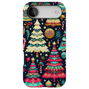Xmas Trees Tough Cases For Apple iPhone (17, 16, 15, 14, 13, 12, 11, X, SE, 8, 7/ Air, Plus, Pro, Max, Mini, XR, XS), Print in USA