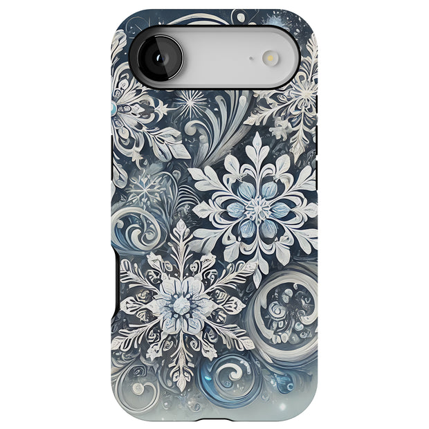 Xmas Snow White Tough Cases For Apple iPhone (17, 16, 15, 14, 13, 12, 11, X, SE, 8, 7/ Air, Plus, Pro, Max, Mini, XR, XS), Print in USA
