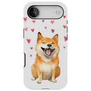 Shiba Inu Love Tough Cases For Apple iPhone (17, 16, 15, 14, 13, 12, 11, X, SE, 8, 7/ Air, Plus, Pro, Max, Mini, XR, XS), Print in USA
