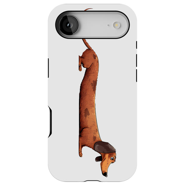 Dachshund Dog Tough Cases For Apple iPhone (17, 16, 15, 14, 13, 12, 11, X, SE, 8, 7/ Air, Plus, Pro, Max, Mini, XR, XS), Print in USA