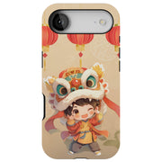 Chinese NewYear Tough Cases For Apple iPhone (17, 16, 15, 14, 13, 12, 11, X, SE, 8, 7/ Air, Plus, Pro, Max, Mini, XR, XS), Print in USA
