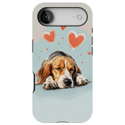 Sleepy Foxhound Tough Cases For Apple iPhone (17, 16, 15, 14, 13, 12, 11, X, SE, 8, 7/ Air, Plus, Pro, Max, Mini, XR, XS), Print in USA