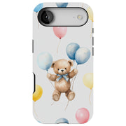 Bear Balloons Tough Cases For Apple iPhone (17, 16, 15, 14, 13, 12, 11, X, SE, 8, 7/ Air, Plus, Pro, Max, Mini, XR, XS), Print in USA