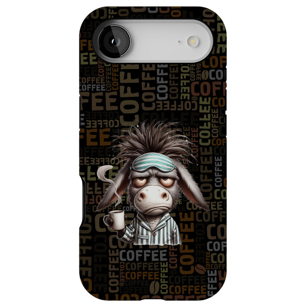 Coffee Donkey Tough Cases For Apple iPhone (17, 16, 15, 14, 13, 12, 11, X, SE, 8, 7/ Air, Plus, Pro, Max, Mini, XR, XS), Print in USA
