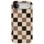 Coffee Checker Tough Cases For Apple iPhone (17, 16, 15, 14, 13, 12, 11, X, SE, 8, 7/ Air, Plus, Pro, Max, Mini, XR, XS), Print in USA