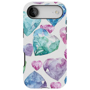 Heart Diamond 1 Tough Cases For Apple iPhone (17, 16, 15, 14, 13, 12, 11, X, SE, 8, 7/ Air, Plus, Pro, Max, Mini, XR, XS), Print in USA