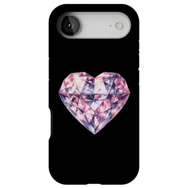 Heart Diamond 2 Tough Cases For Apple iPhone (17, 16, 15, 14, 13, 12, 11, X, SE, 8, 7/ Air, Plus, Pro, Max, Mini, XR, XS), Print in USA