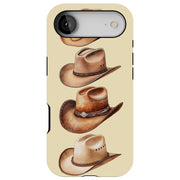 Cowboy Hats 2 Tough Cases For Apple iPhone (17, 16, 15, 14, 13, 12, 11, X, SE, 8, 7/ Air, Plus, Pro, Max, Mini, XR, XS), Print in USA
