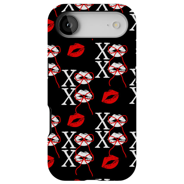 Valentine XOXO Tough Cases For Apple iPhone (17, 16, 15, 14, 13, 12, 11, X, SE, 8, 7/ Air, Plus, Pro, Max, Mini, XR, XS), Print in USA