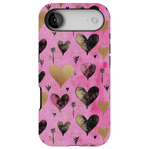 Valentine Heart Tough Cases For Apple iPhone (17, 16, 15, 14, 13, 12, 11, X, SE, 8, 7/ Air, Plus, Pro, Max, Mini, XR, XS), Print in USA