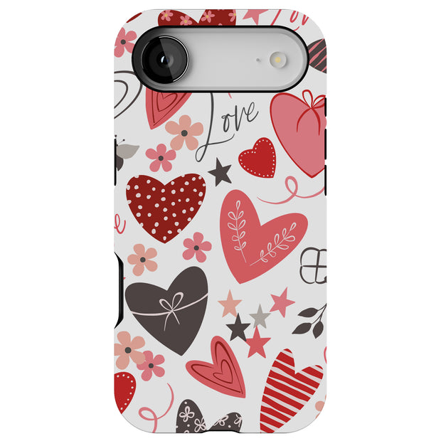 Valentines Love Tough Cases For Apple iPhone (17, 16, 15, 14, 13, 12, 11, X, SE, 8, 7/ Air, Plus, Pro, Max, Mini, XR, XS), Print in USA