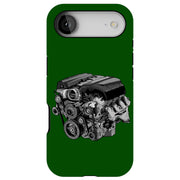 Racing Engine 1 Tough Cases For Apple iPhone (17, 16, 15, 14, 13, 12, 11, X, SE, 8, 7/ Air, Plus, Pro, Max, Mini, XR, XS), Print in USA