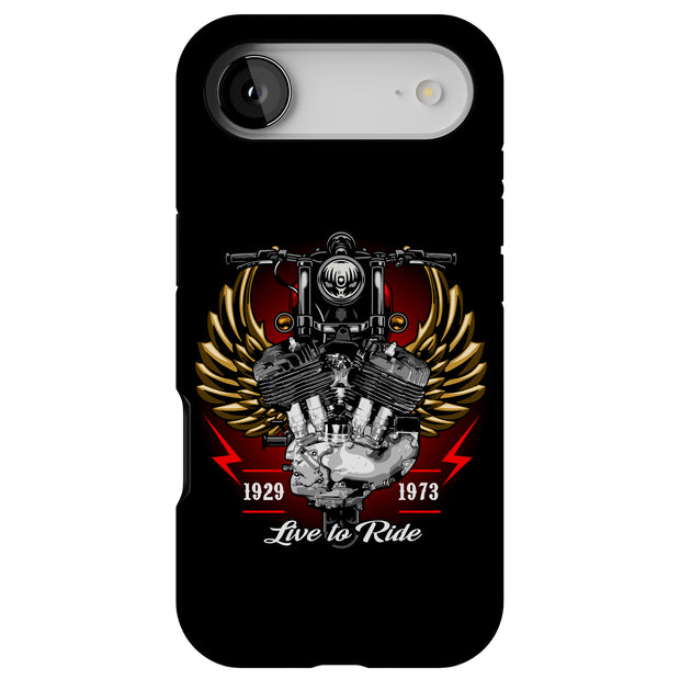 Old Motorbike 3 Tough Cases For Apple iPhone (17, 16, 15, 14, 13, 12, 11, X, SE, 8, 7/ Air, Plus, Pro, Max, Mini, XR, XS), Print in USA