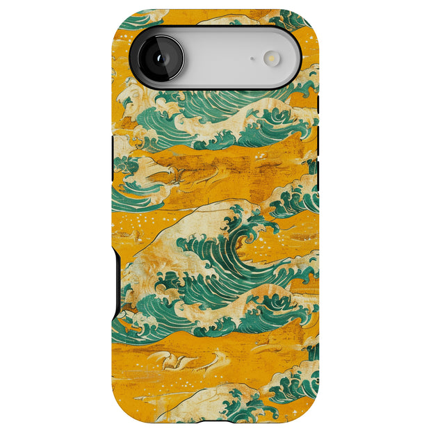 Japanese Wave 5 Tough Cases For Apple iPhone (17, 16, 15, 14, 13, 12, 11, X, SE, 8, 7/ Air, Plus, Pro, Max, Mini, XR, XS), Print in USA