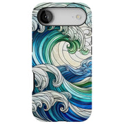 Glass Wave 1 Tough Cases For Apple iPhone (17, 16, 15, 14, 13, 12, 11, X, SE, 8, 7/ Air, Plus, Pro, Max, Mini, XR, XS), Print in USA