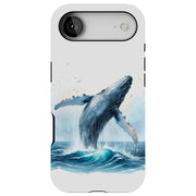Humpback Whale1 Tough Cases For Apple iPhone (17, 16, 15, 14, 13, 12, 11, X, SE, 8, 7/ Air, Plus, Pro, Max, Mini, XR, XS), Print in USA