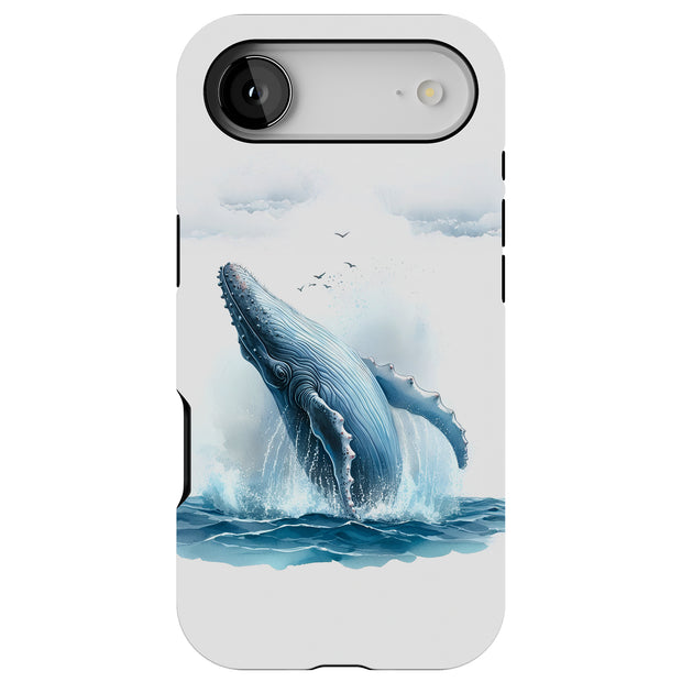 Humpback Whale2 Tough Cases For Apple iPhone (17, 16, 15, 14, 13, 12, 11, X, SE, 8, 7/ Air, Plus, Pro, Max, Mini, XR, XS), Print in USA