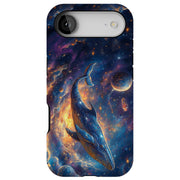 Space Whale 2 Tough Cases For Apple iPhone (17, 16, 15, 14, 13, 12, 11, X, SE, 8, 7/ Air, Plus, Pro, Max, Mini, XR, XS), Print in USA