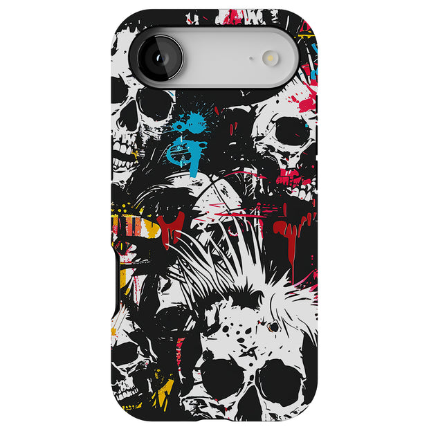 Punk Skulls 1 Tough Cases For Apple iPhone (17, 16, 15, 14, 13, 12, 11, X, SE, 8, 7/ Air, Plus, Pro, Max, Mini, XR, XS), Print in USA