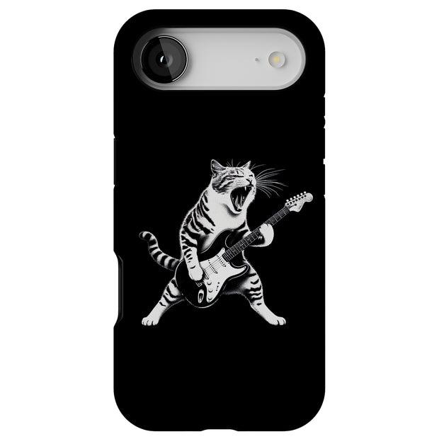 Cat Rock Roll 1 Tough Cases For Apple iPhone (17, 16, 15, 14, 13, 12, 11, X, SE, 8, 7/ Air, Plus, Pro, Max, Mini, XR, XS), Print in USA