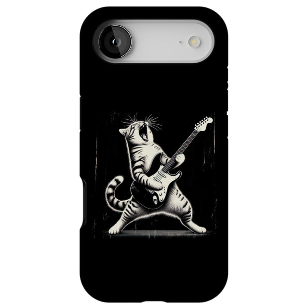 Cat Rock Roll 2 Tough Cases For Apple iPhone (17, 16, 15, 14, 13, 12, 11, X, SE, 8, 7/ Air, Plus, Pro, Max, Mini, XR, XS), Print in USA