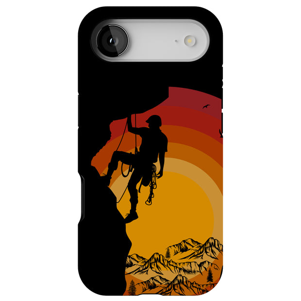 Rock Climber 1 Tough Cases For Apple iPhone (17, 16, 15, 14, 13, 12, 11, X, SE, 8, 7/ Air, Plus, Pro, Max, Mini, XR, XS), Print in USA