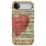 Music Hearts Tough Cases For Apple iPhone (17, 16, 15, 14, 13, 12, 11, X, SE, 8, 7/ Air, Plus, Pro, Max, Mini, XR, XS), Print in USA