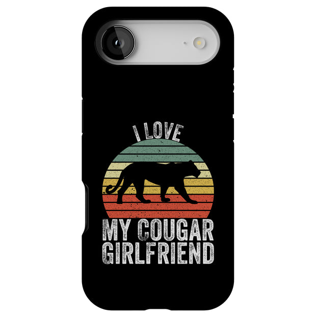 Cougar friend Tough Cases For Apple iPhone (17, 16, 15, 14, 13, 12, 11, X, SE, 8, 7/ Air, Plus, Pro, Max, Mini, XR, XS), Print in USA